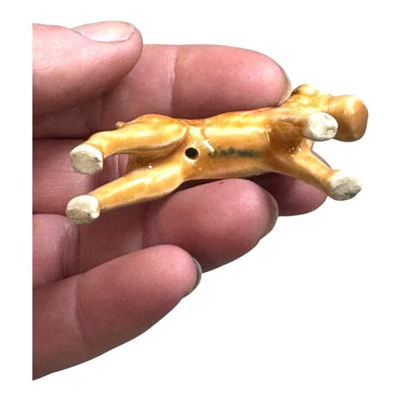 Vintage Airedale terrier figurine by Midwinter Burslem china Dog Miniature Mini - Picture 8 of 8